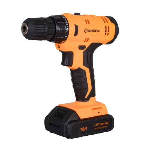 Дрель-шуруповерт аккумуляторная ДА-18Л-2К (2,0 А/ч) Вихрь