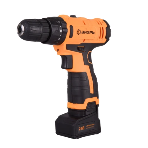 Дрель-шуруповерт аккумуляторная ударная ДА-24Л-2кУ (2,0 А/ч) (ударный) Вихрь