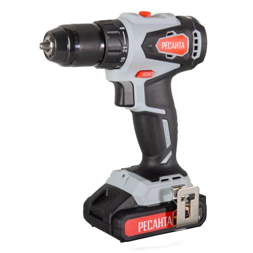 Дрель-шуруповерт аккумуляторная ДА-20-2ЛК-Б (бесщеточный двигатель) Ресанта