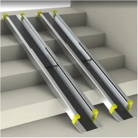 Пандус телескопический двухсекционный Антислип 2000 мм