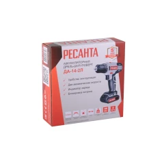 Дрель-шуруповерт аккумуляторная ДА-14-2Л Ресанта