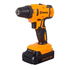 Дрель-шуруповерт аккумуляторная ДА-20Л-2КА с набором оснастки 65 предметов Вихрь