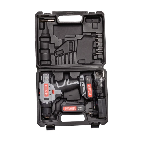 Дрель-шуруповерт аккумуляторная ДА-14-2ЛК Ресанта