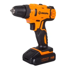 Дрель-шуруповерт аккумуляторная ДА-16Л-2КА с набором оснастки 65 предметов Вихрь