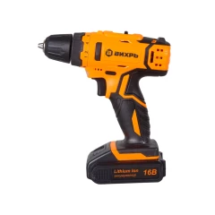 Дрель-шуруповерт аккумуляторная ДА-16Л-2КА с набором оснастки 65 предметов Вихрь