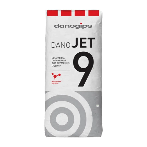 Шпатлёвка финишная полимерная Danogips Dano Jet 9, 20 кг