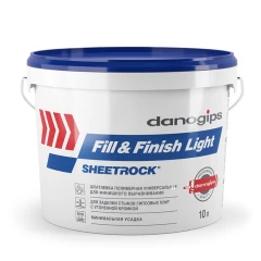 Шпатлёвка облегченная Danogips Fill&Finish Light готовая (12 кг)