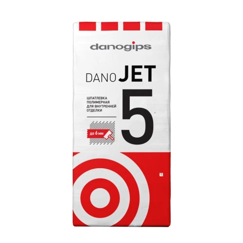 Шпатлёвка финишная полимерная Danogips Dano Jet 5, 25 кг