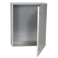 Щит навесной IEK ЩМП-4-0 с монтажной панелью с дверцей и замком IP31