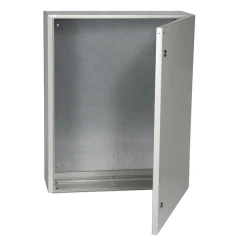 Щит навесной IEK ЩМП-4-0 с монтажной панелью с дверцей и замком IP31