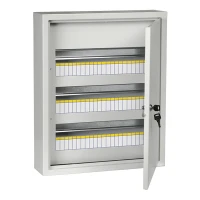 Щит навесной IEK ЩРН 54 модуля с дверцей и замком IP31 серый