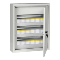 Щит навесной IEK ЩРН 54 модуля с дверцей и замком IP31 серый