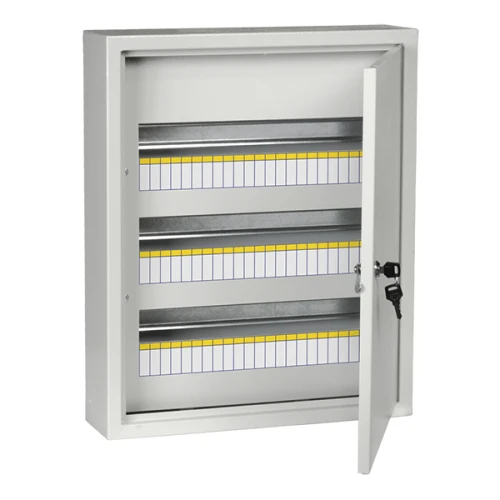 Щит навесной IEK ЩРН 54 модуля с дверцей и замком IP31 серый