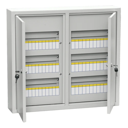 Щит навесной IEK ЩРН 72 модуля с дверцей и замком IP31 серый