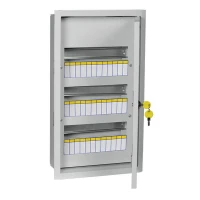 Щит встраиваемый IEK ЩРВ-36 Trend 36 модулей с дверцей и замком IP31 серый