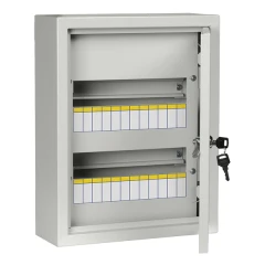 Щит навесной IEK ЩРН 24 модуля с дверцей и замком IP31 серый