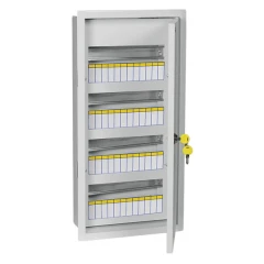 Щит встраиваемый IEK ЩРВ-48 Trend 48 модулей с дверцей и замком IP31 серый