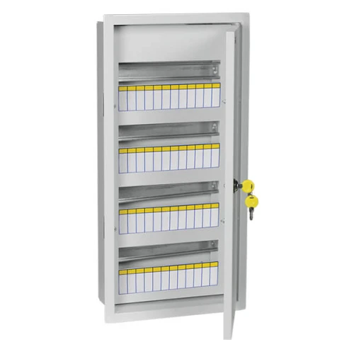 Щит встраиваемый IEK ЩРВ-48 Trend 48 модулей с дверцей и замком IP31 серый