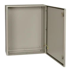 Щит навесной IEK ЩМП-4-0 с монтажной панелью с дверцей и замком IP54