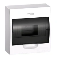 Щит навесной Schneider Electric Easy9 8 модулей прозрачная темная дверца IP40