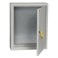 Щит навесной IEK ЩМП-2-1 с монтажной панелью с дверцей и замком IP31