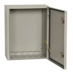Щит навесной IEK ЩМП-2-0 с монтажной панелью с дверцей и замком IP54