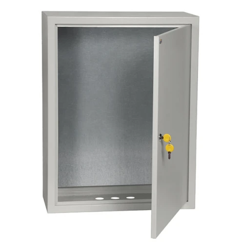 Щит навесной IEK ЩМП-3-0 с монтажной панелью с дверцей и замком IP31