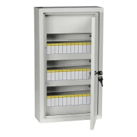 Щит навесной IEK ЩРН 36 модулей с дверцей и замком IP31 серый