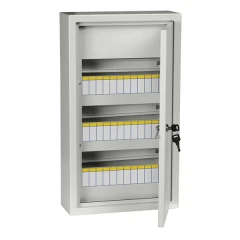 Щит навесной IEK ЩРН 36 модулей с дверцей и замком IP31 серый