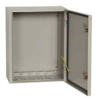 Щит навесной IEK ЩМП-3-0 с монтажной панелью с дверцей и замком IP54