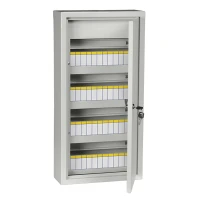 Щит навесной IEK ЩРН 48 модулей с дверцей и замком IP31 серый