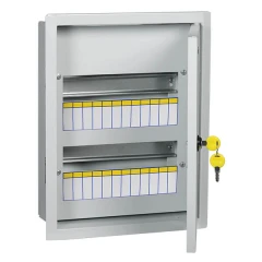 Щит встраиваемый IEK ЩРВ-24 Trend 24 модуля с дверцей и замком IP31 серый