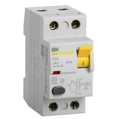 УЗО IEK ВД1-63 2P 50А 30мА класс AC