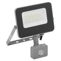 Прожектор IEK СДО 07-20Д 20W 6500К 1800Лм светодиодный с датчиком движения IP54 серый