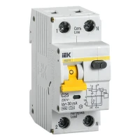 Дифференциальный автоматический выключатель IEK АВДТ32 С25 2P 25А 30мА класс A