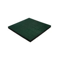 Плитка резиновая паркет 500х500х30 мм зелёная