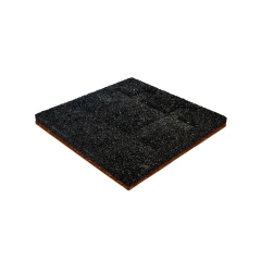 Плитка резиновая с пуансоном паркет 500х500х30 мм терракотовая