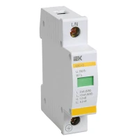 Ограничитель импульсных перенапряжений IEK ОПС1-C 1P 20кА класс C