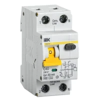 Дифференциальный автоматический выключатель IEK АВДТ32 С40 2P 40А 30мА класс A