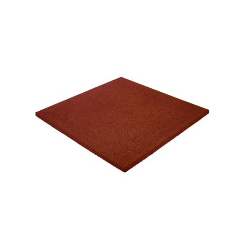 Плитка резиновая 500х500х16 мм терракотовая