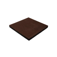 Плитка резиновая 500х500х30 мм коричневая