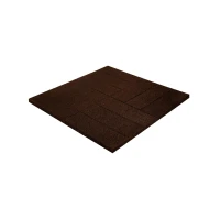 Плитка резиновая паркет 500х500х16 мм коричневая