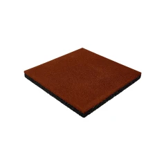 Плитка резиновая 500х500х30 мм терракотовая
