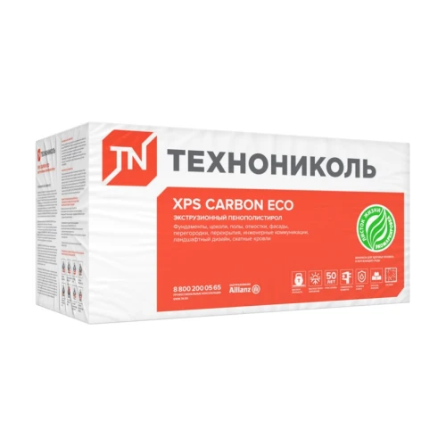 Экструзионный Пенополистирол ХPS Технониколь XPS Carbon Eco 1180х580х50 мм, 8 шт