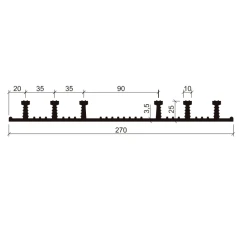 Гидрошпонка Аквастоп EPDM ХО-270-6/25