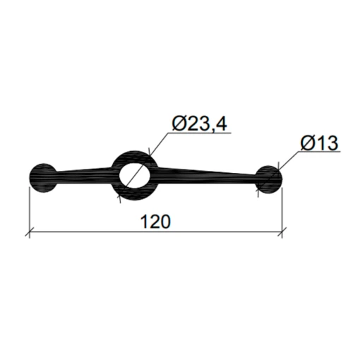Профильное уплотнение Аквастоп EPDM тип СВГ-120