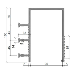 Гидрошпонка Аквастоп ПВХ ДЗС-160/100-3/35