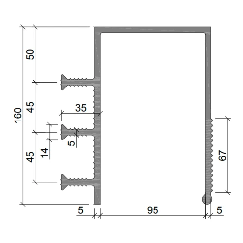 Гидрошпонка Аквастоп ПВХ ДЗС-160/100-3/35