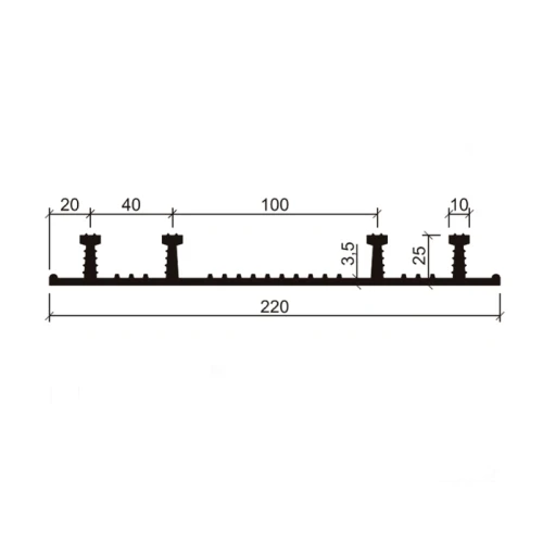 Гидрошпонка Аквастоп EPDM ХО-220-4/25