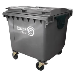 Евроконтейнер для мусора 1100 л серый